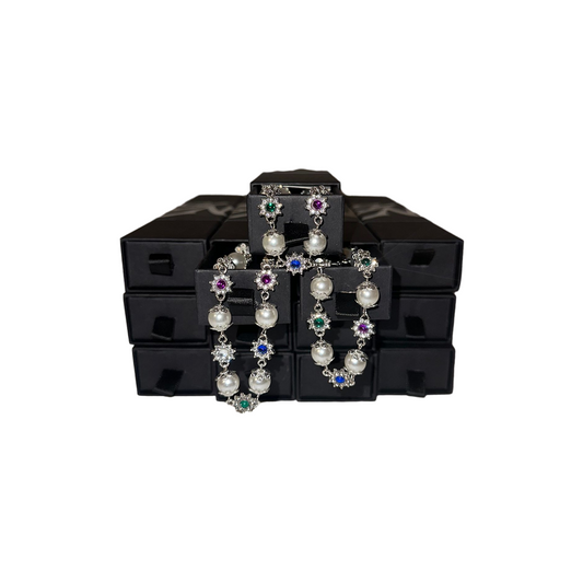 Platinum Infinity Stones Wallet Chain